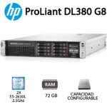Servidor HP Proliant DL380P Gen8 2 X Intel Xeon E5-2670 2.93Ghz+ 72GB RAM + 2xPSU