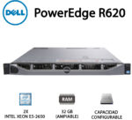 Servidor de Segunda Mano Dell PowerEdge R620  2x E5-2620 + 32Gb RAM DDR3 + H310 + 4x1Gb Serv + 2 POWER SUPPLY