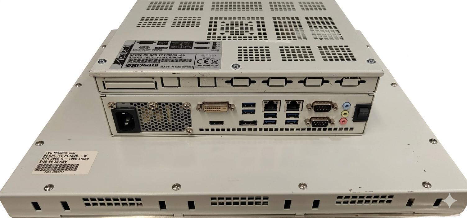 Belsati PPE 117 RCTX Panel PC industrial de acero inoxidable Belsati con pantalla táctil